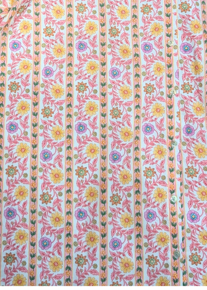 The Edit - Pastel Wallpaper Flower Print Shirt Dress