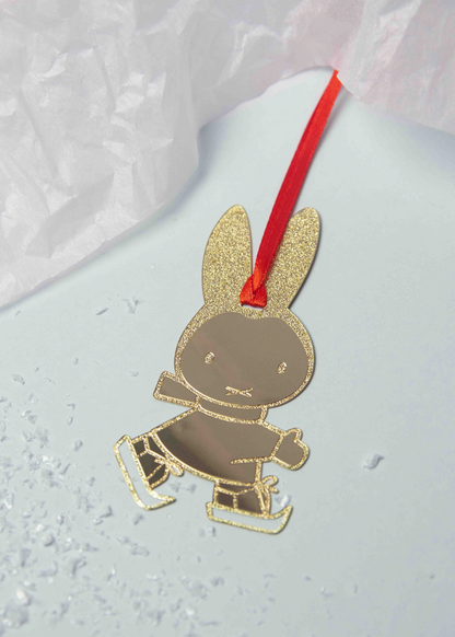 Miffy - Metal Miffy Skating Hanging Decoration