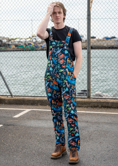 Run & Fly - Ocean Stretch Twill Dungarees