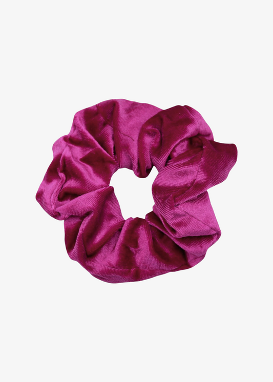 The Edit - Large Magenta Velvet Scrunchie