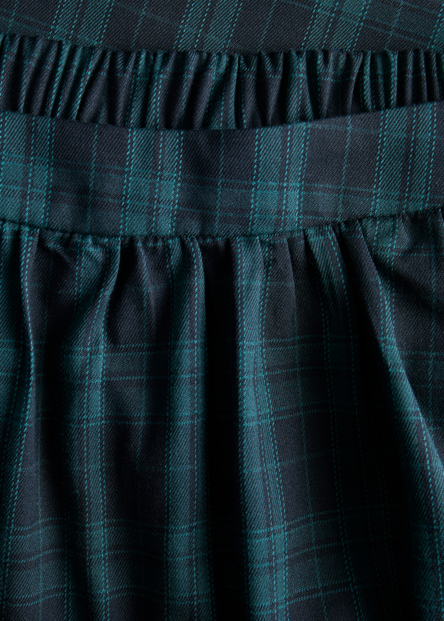 JJXX - Black Watch Style Tartan Checked Midi Skirt