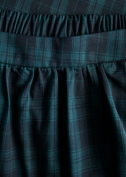 JJXX - Black Watch Style Tartan Checked Midi Skirt