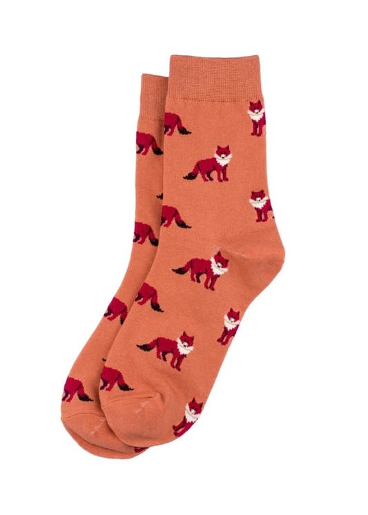 Joe Cool - Orange Fox Socks