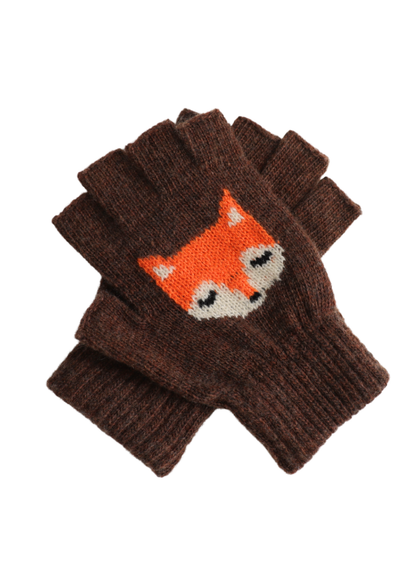 The Edit - Fox Brown Fingerless Gloves