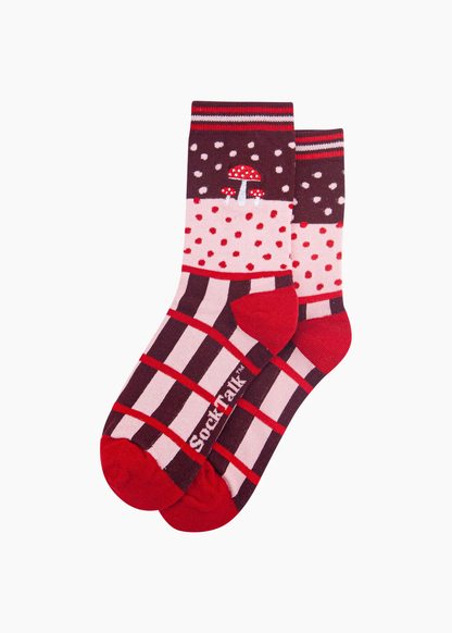 Sock Talk - Embroidered Toadstool Socks