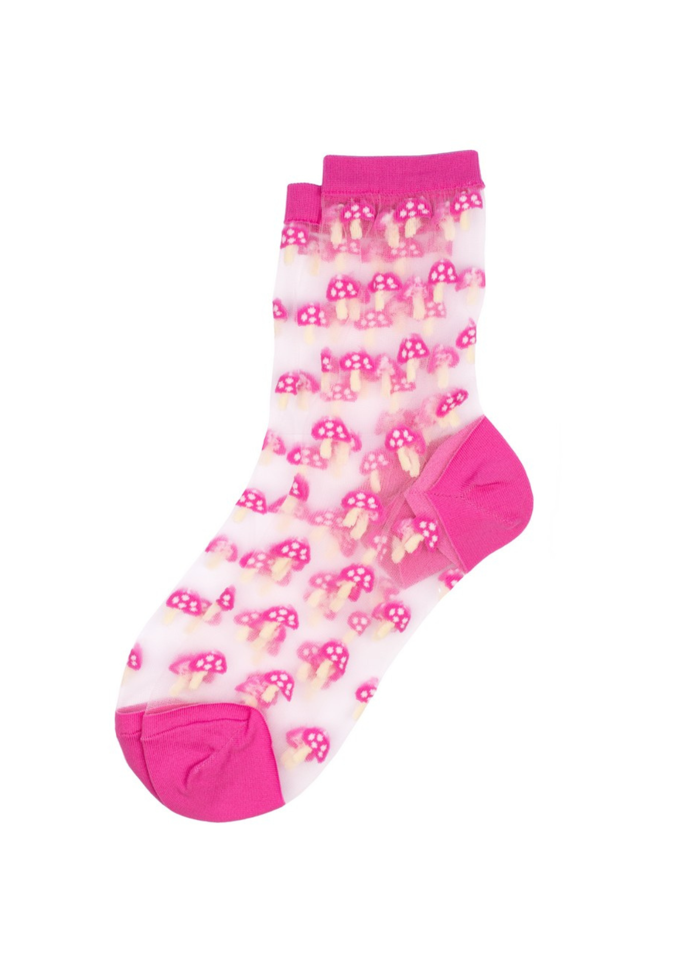 Joe Cool - Sheer Pink Mushroom Socks
