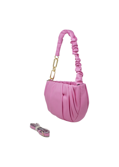 The Edit - Ruffle Crossbody Bag in Pink