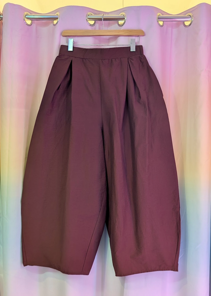 The Edit - Brown Barrel Cocoon Trousers