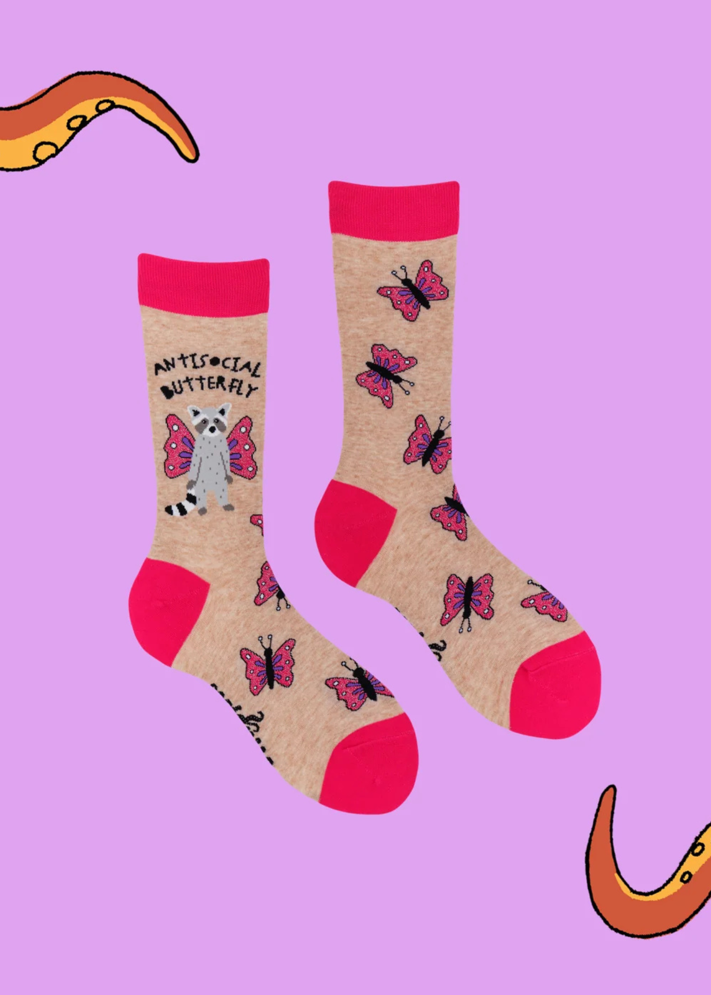 Socktopus - Antisocial Butterfly Socks