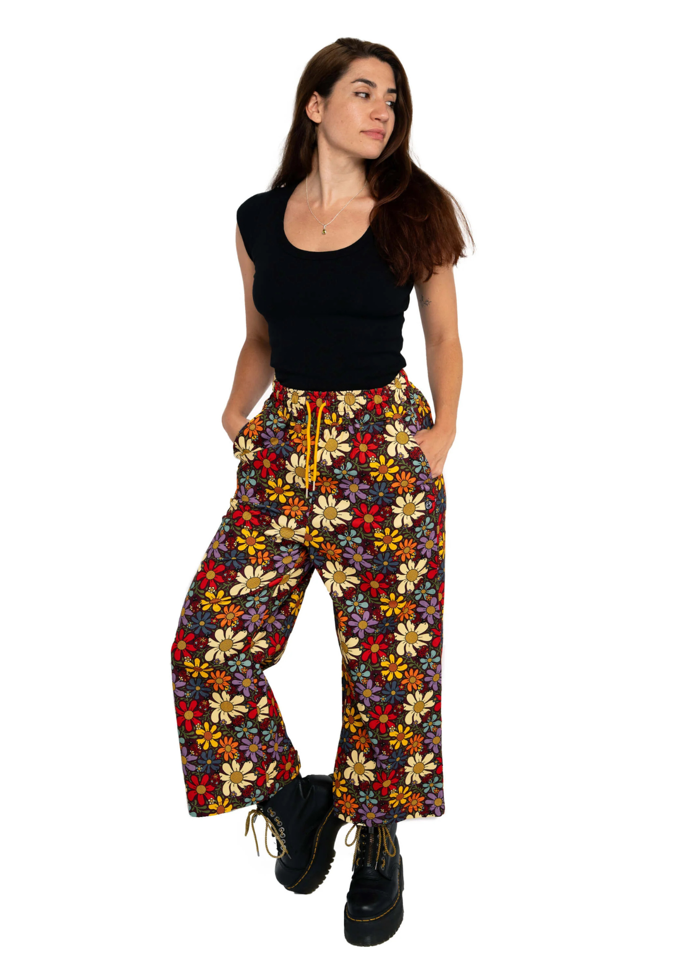 Rebel Romance - Love Bugs Wide Leg Cropped Trousers