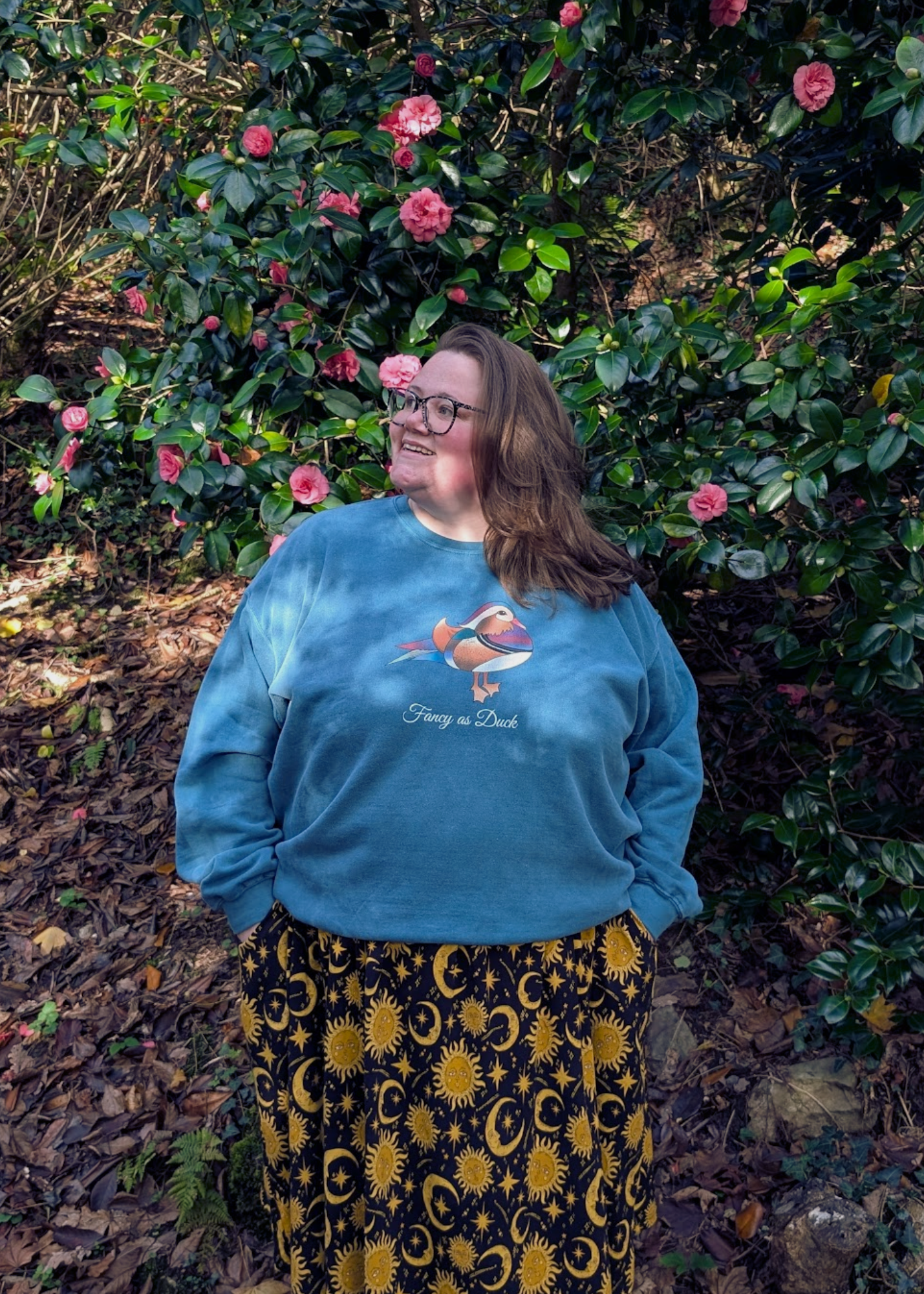 Home of Rainbows - Fancy As Duck Sweater in Teal