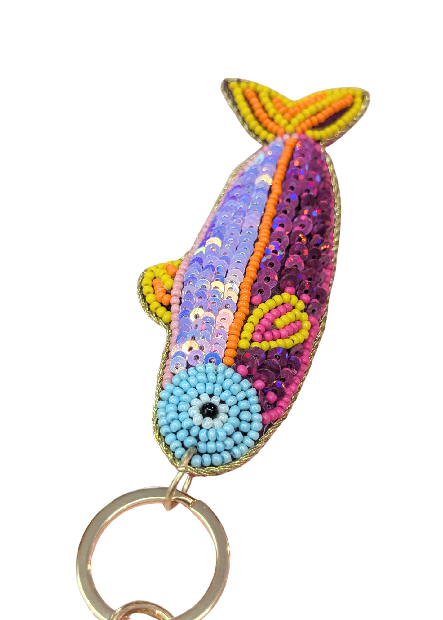 My Doris - Pink Beaded Fish Bag Charm