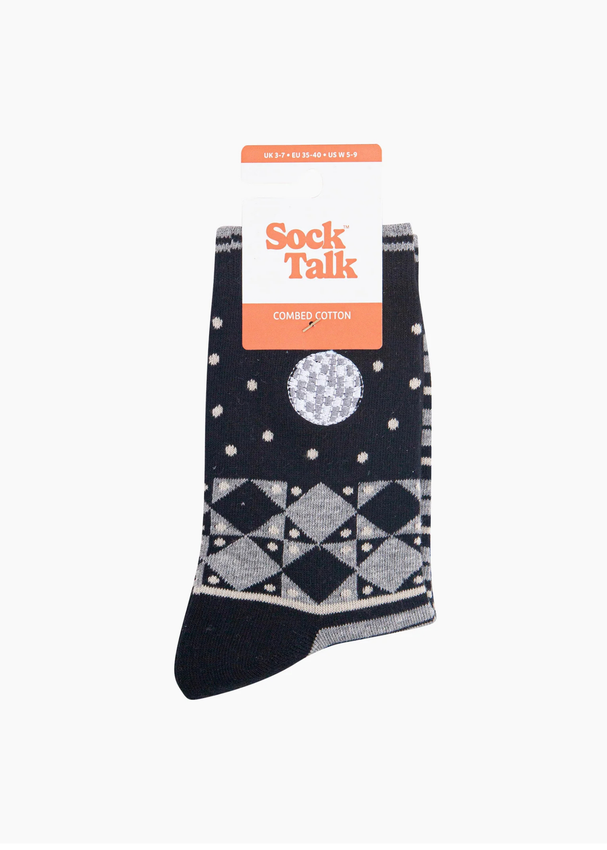Sock Talk - Embroidered Disco Ball Socks