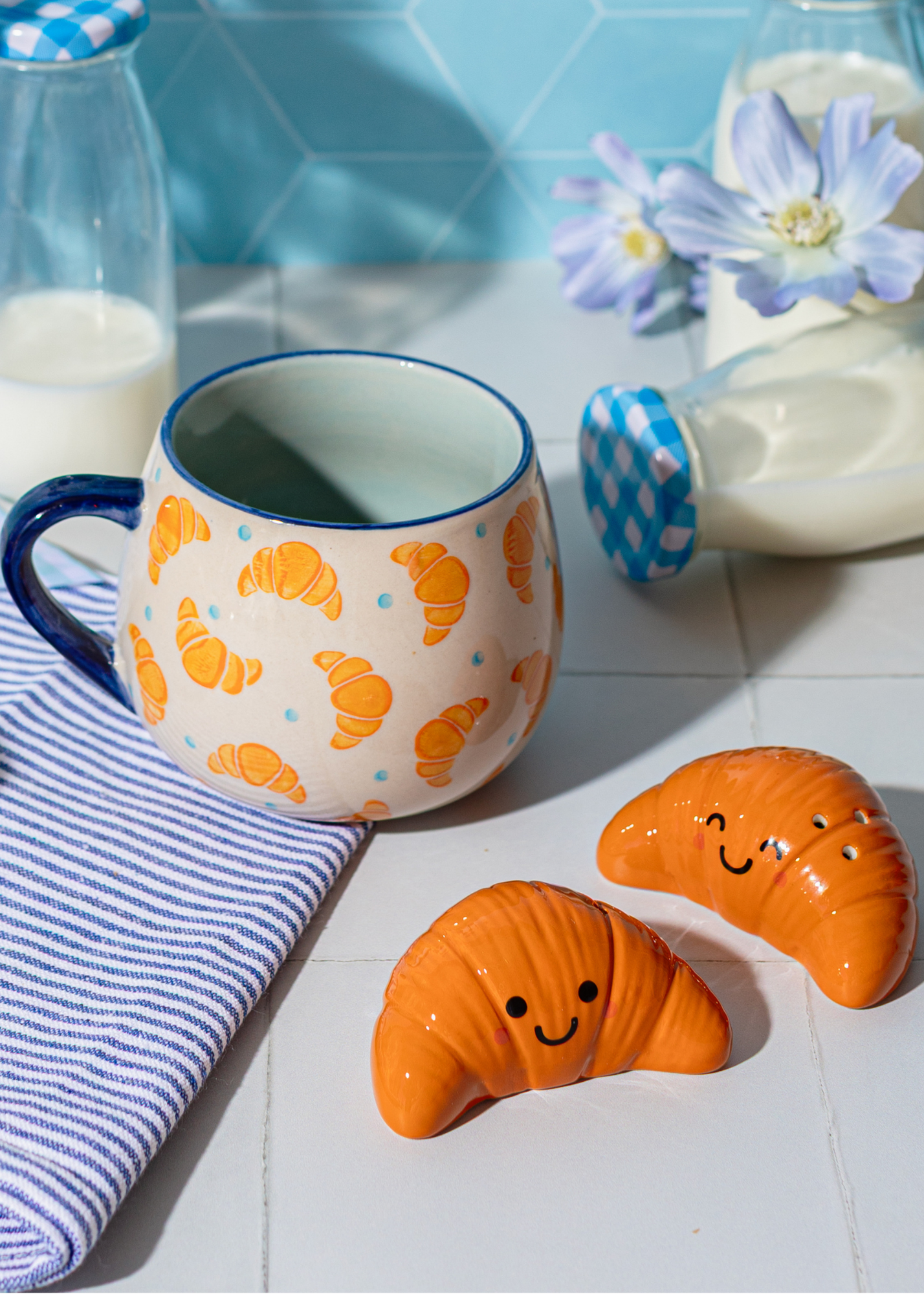 Sass & Belle - Croissant Salt & Pepper Shakers