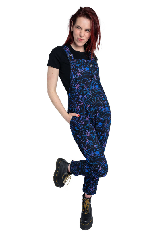 Rebel Romance - Celestial Dreams Stretch Twill Dungarees