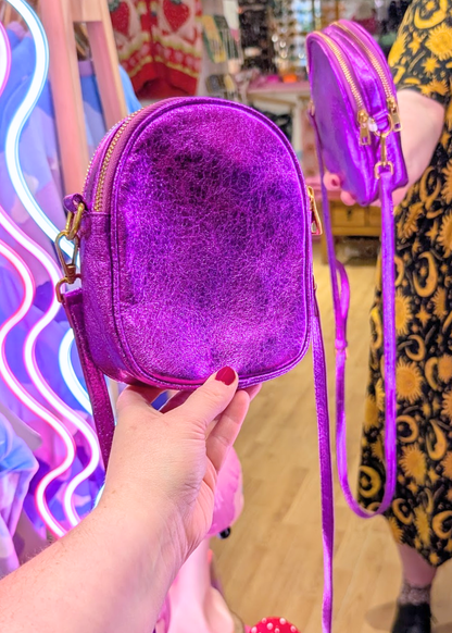 The Edit - Metallic Purple Cross Body Mini Bag