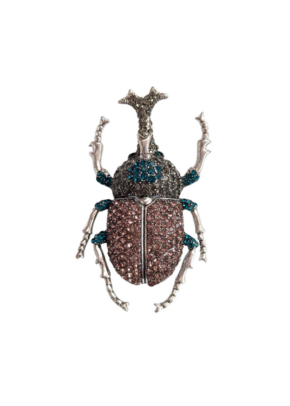 The Edit - XL Rhino Beetle Brooch