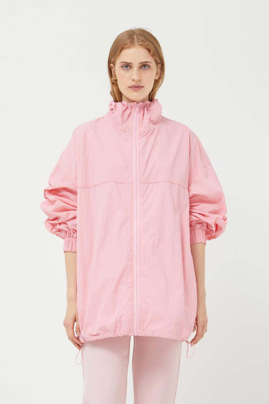 Compañia Fantastica - Pink High Neck Zip Up Jacket