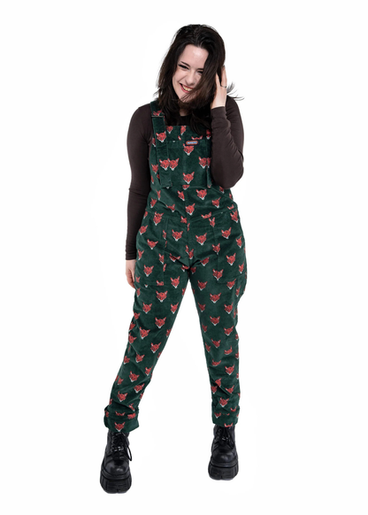 Run & Fly - Corduroy Fox Head Dungarees