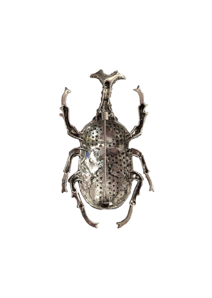 The Edit - XL Rhino Beetle Brooch