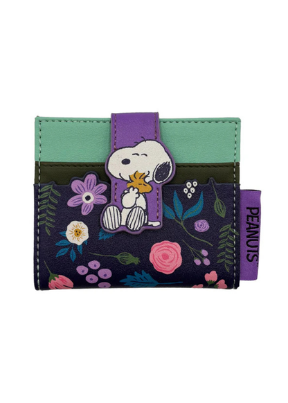 House of Disaster - Peanuts Floral Foldover Cardholder