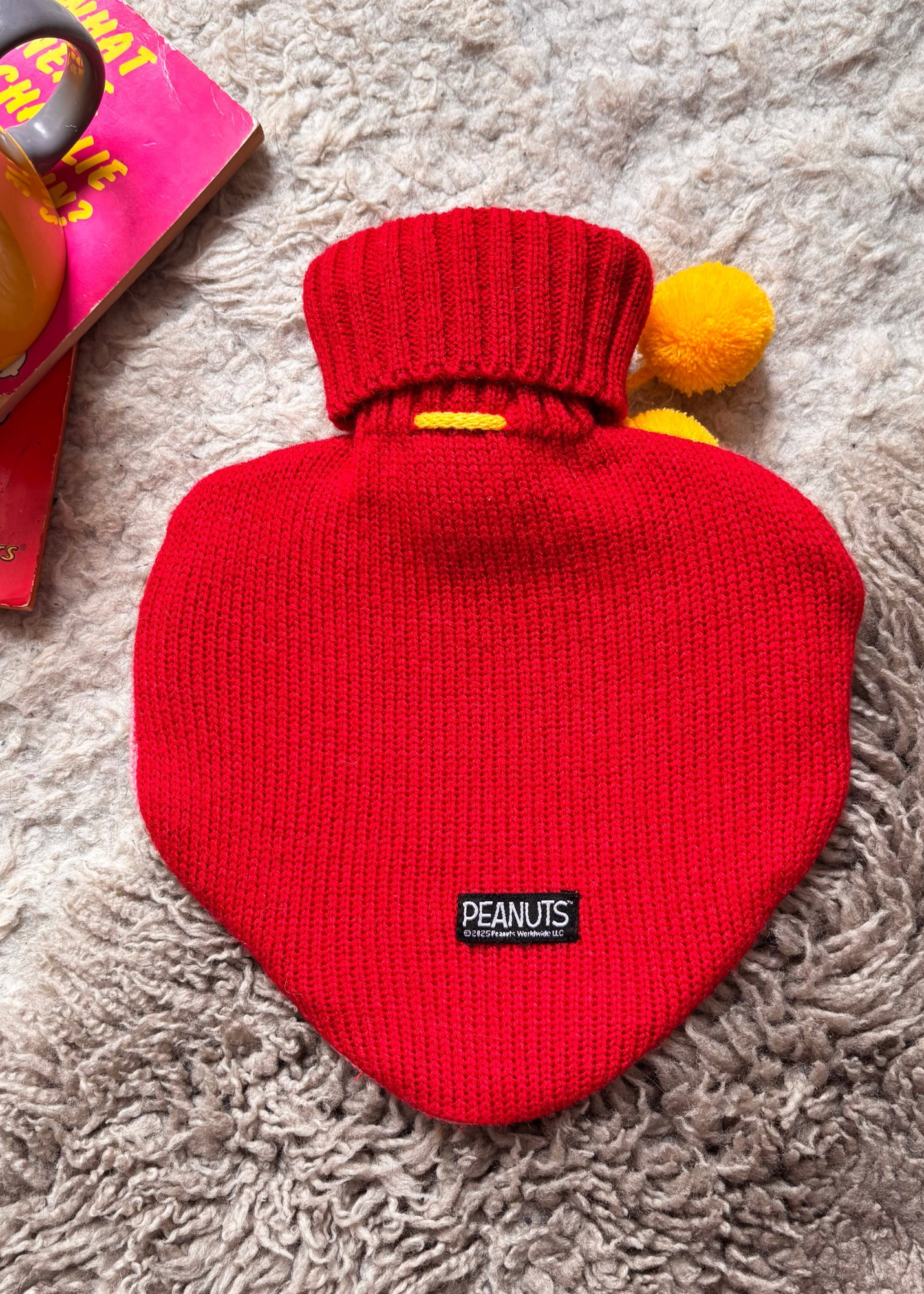 House of Disaster - Peanuts Love Heart Shaped Hot Water Bottle