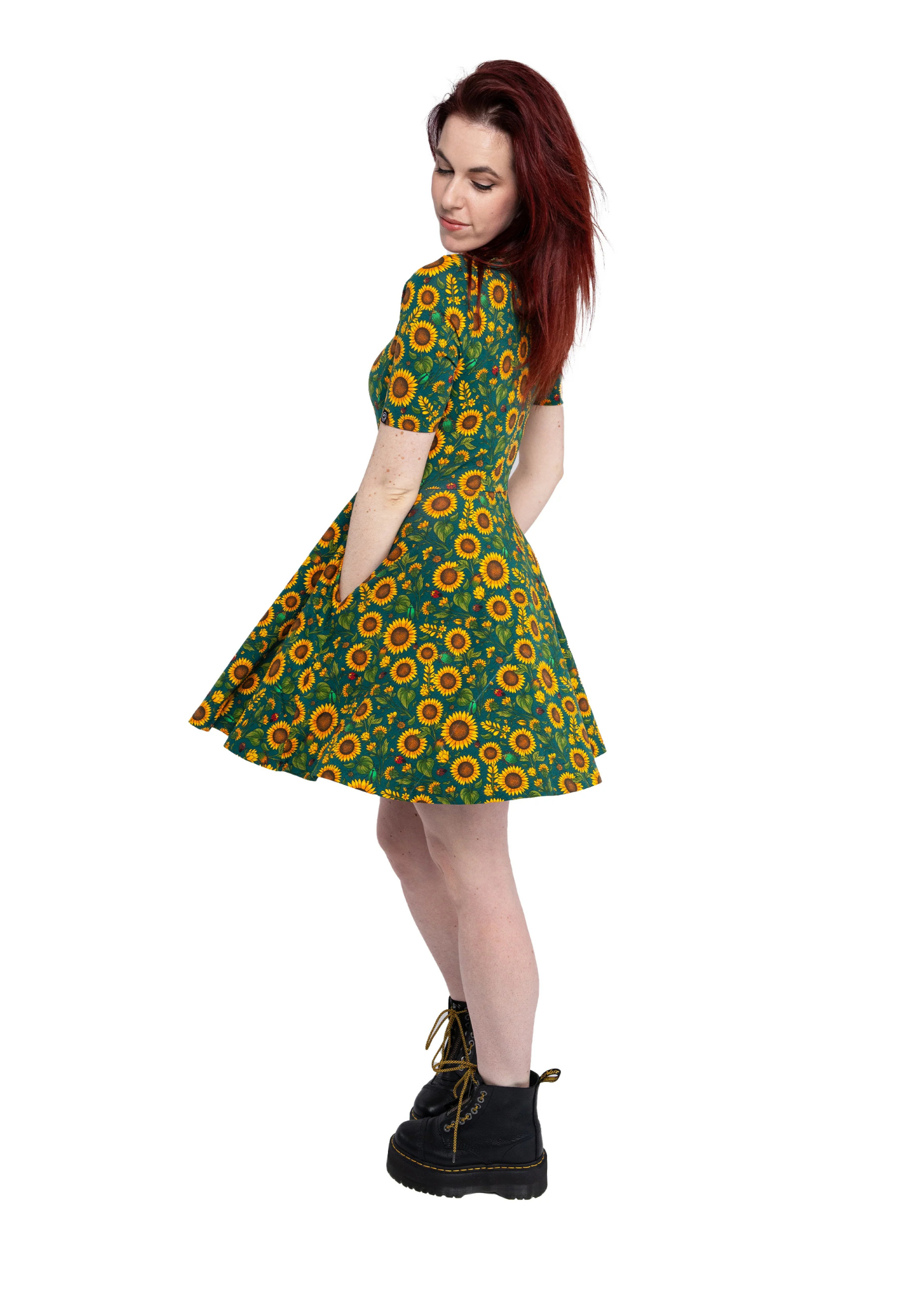Rebel Romance - Sunflower Charity Fit & Flare Skater Dress