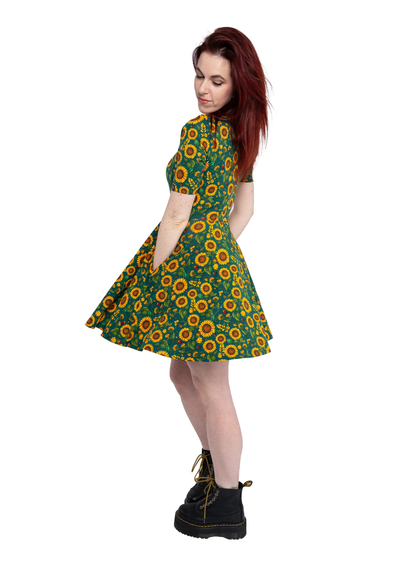 Rebel Romance - Sunflower Charity Fit & Flare Skater Dress