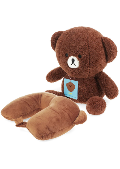 Rex London - Cosy Bob 2 in 1 Travel Pillow Soft Toy