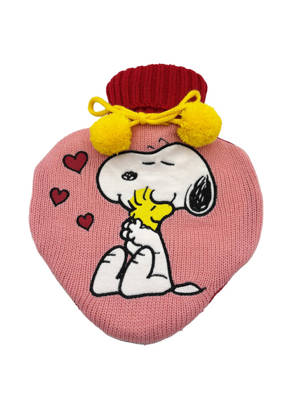 House of Disaster - Peanuts Love Heart Shaped Hot Water Bottle