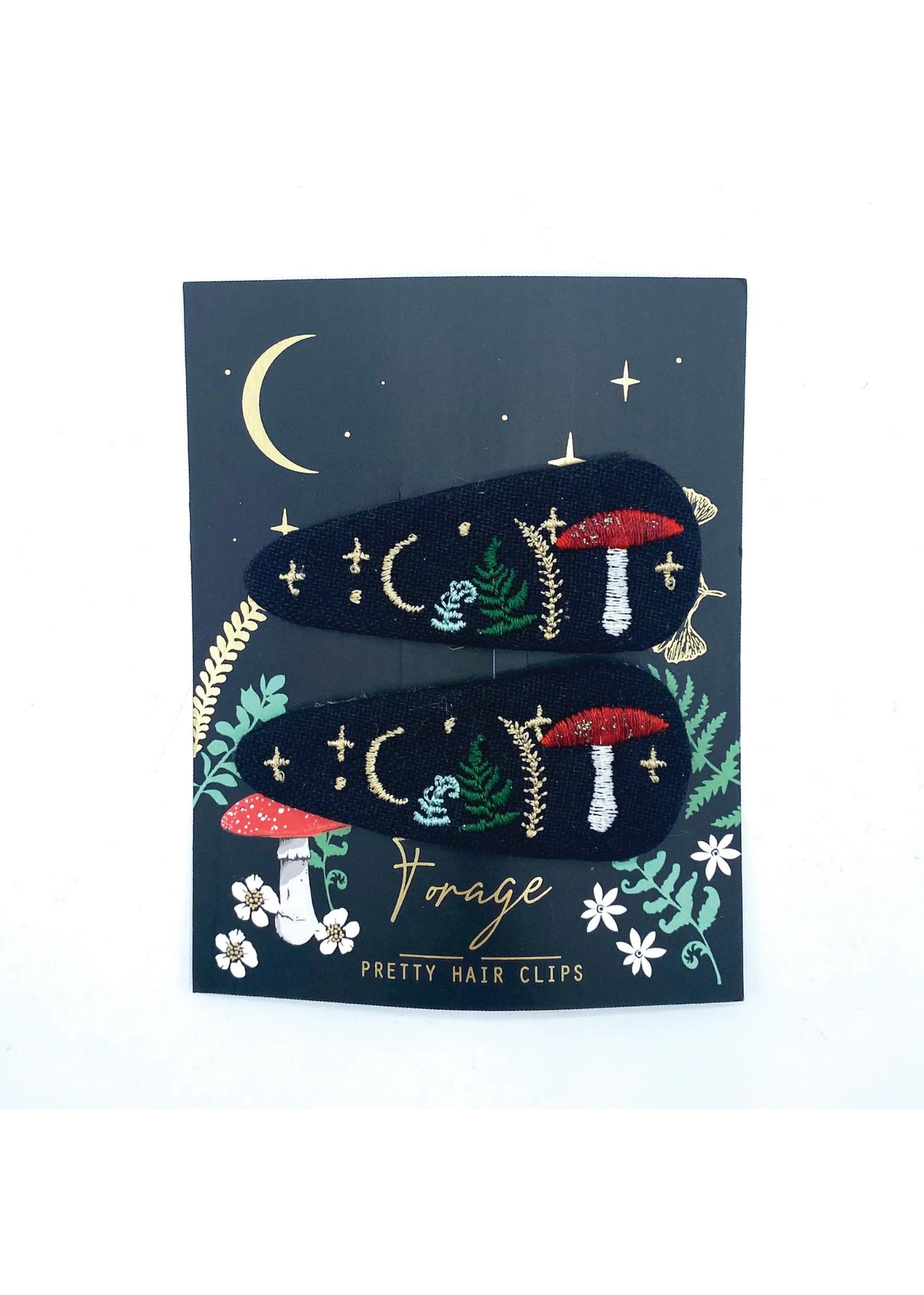 House of Disaster - Forage Black Hairclips