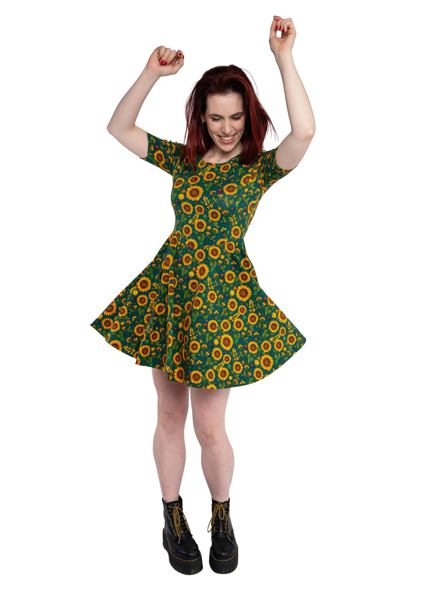 Rebel Romance - Sunflower Charity Fit & Flare Skater Dress