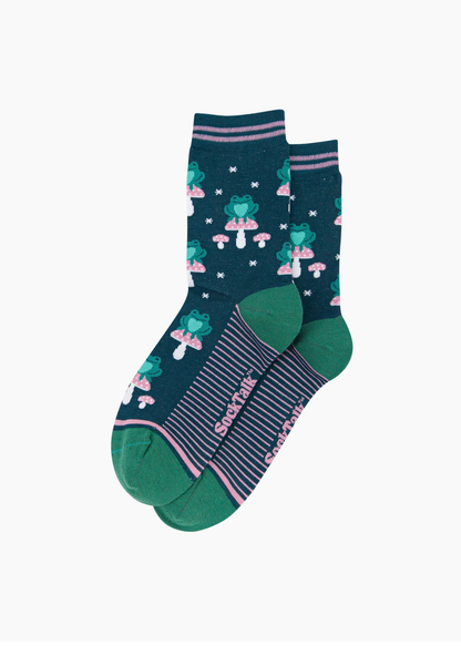 Sock Talk - Frog & Toadstool Bamboo Socks