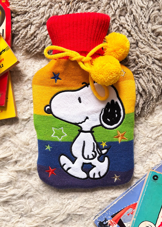 House of Disaster - Peanuts Rainbow Hot Water Bottle