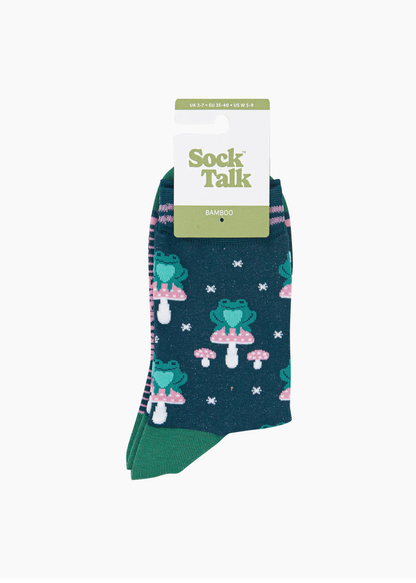Sock Talk - Frog & Toadstool Bamboo Socks