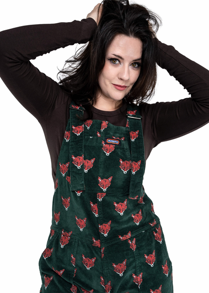 Run & Fly - Corduroy Fox Head Dungarees