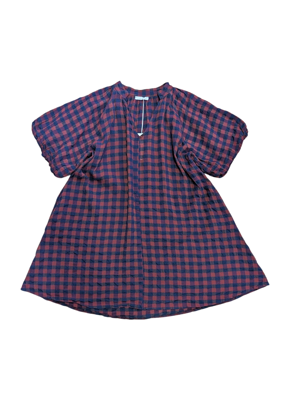 The Edit - Red & Blue Gingham Check Dress