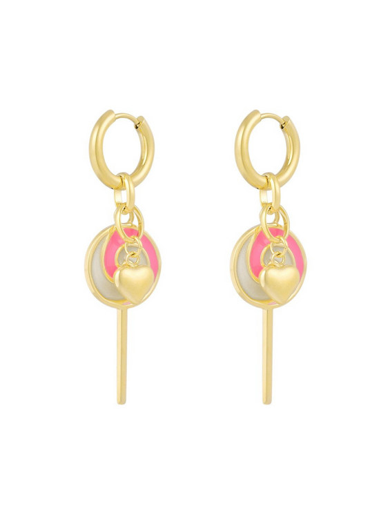 The Edit - Sweet Lollipop Earrings in Gold