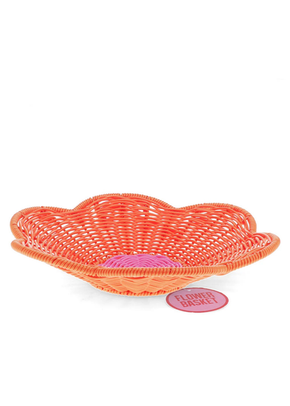 Rex London - Woven Plastic Basket Flower