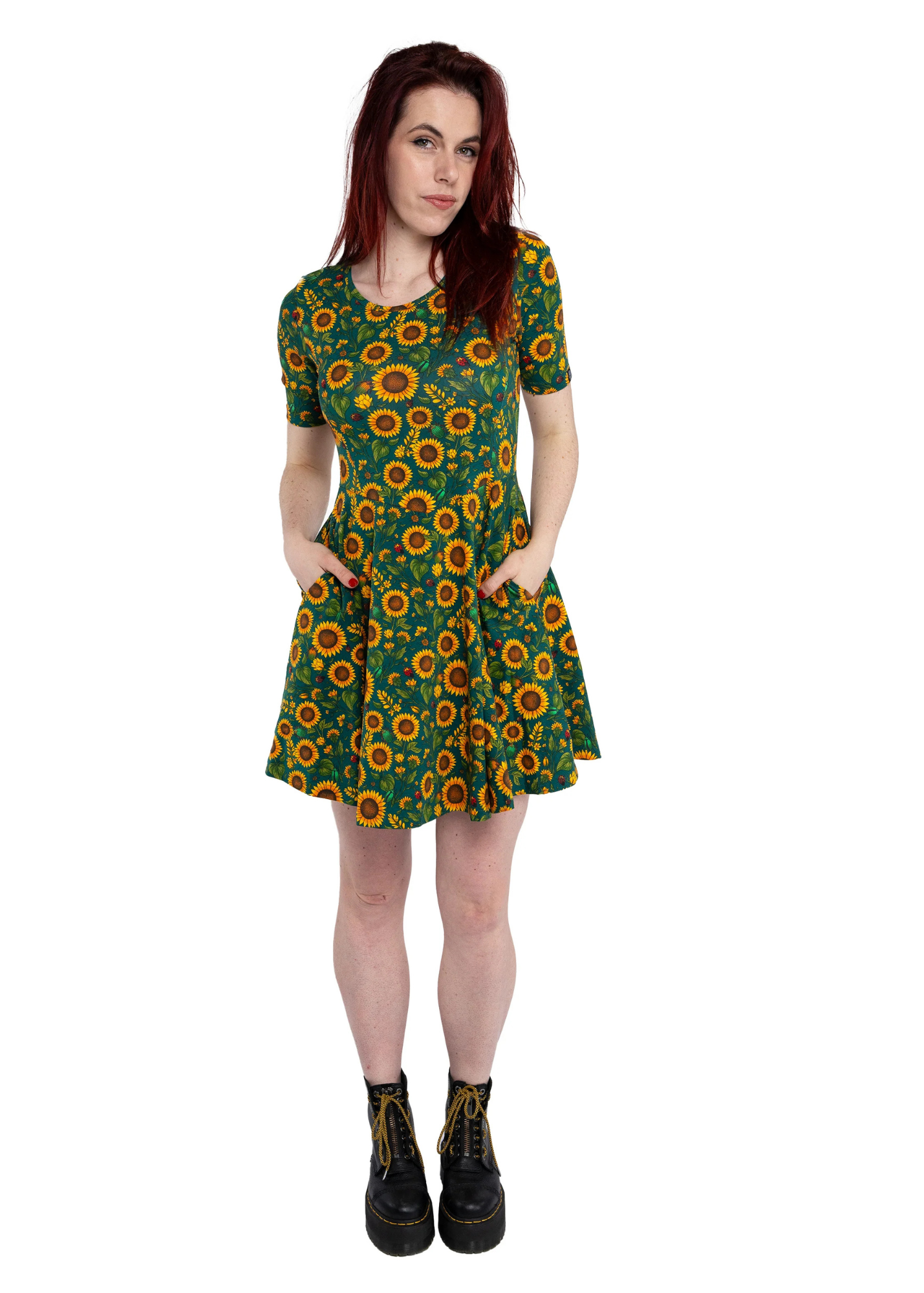 Rebel Romance - Sunflower Charity Fit & Flare Skater Dress