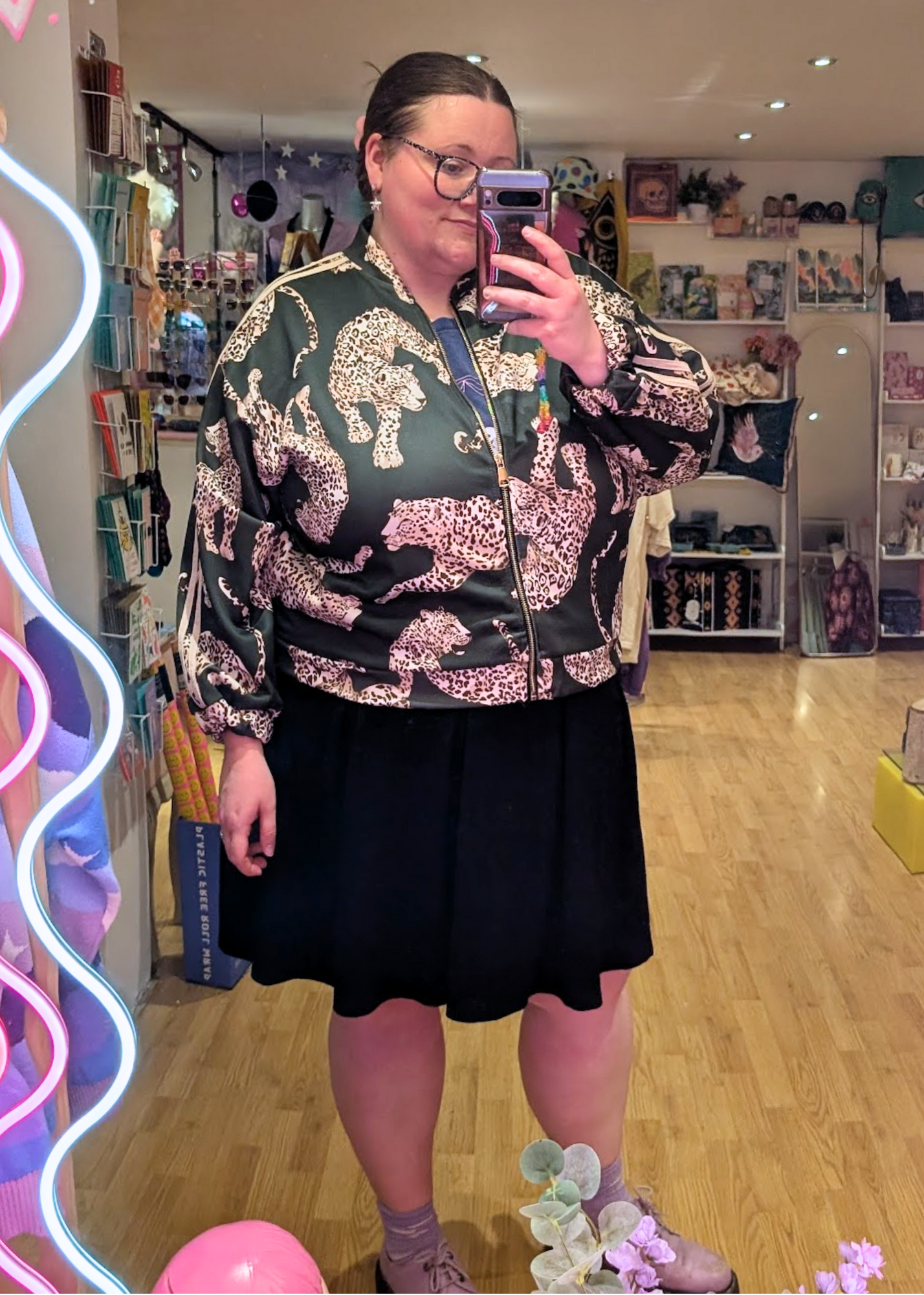 The Edit - Olive Green Leopard Jacket