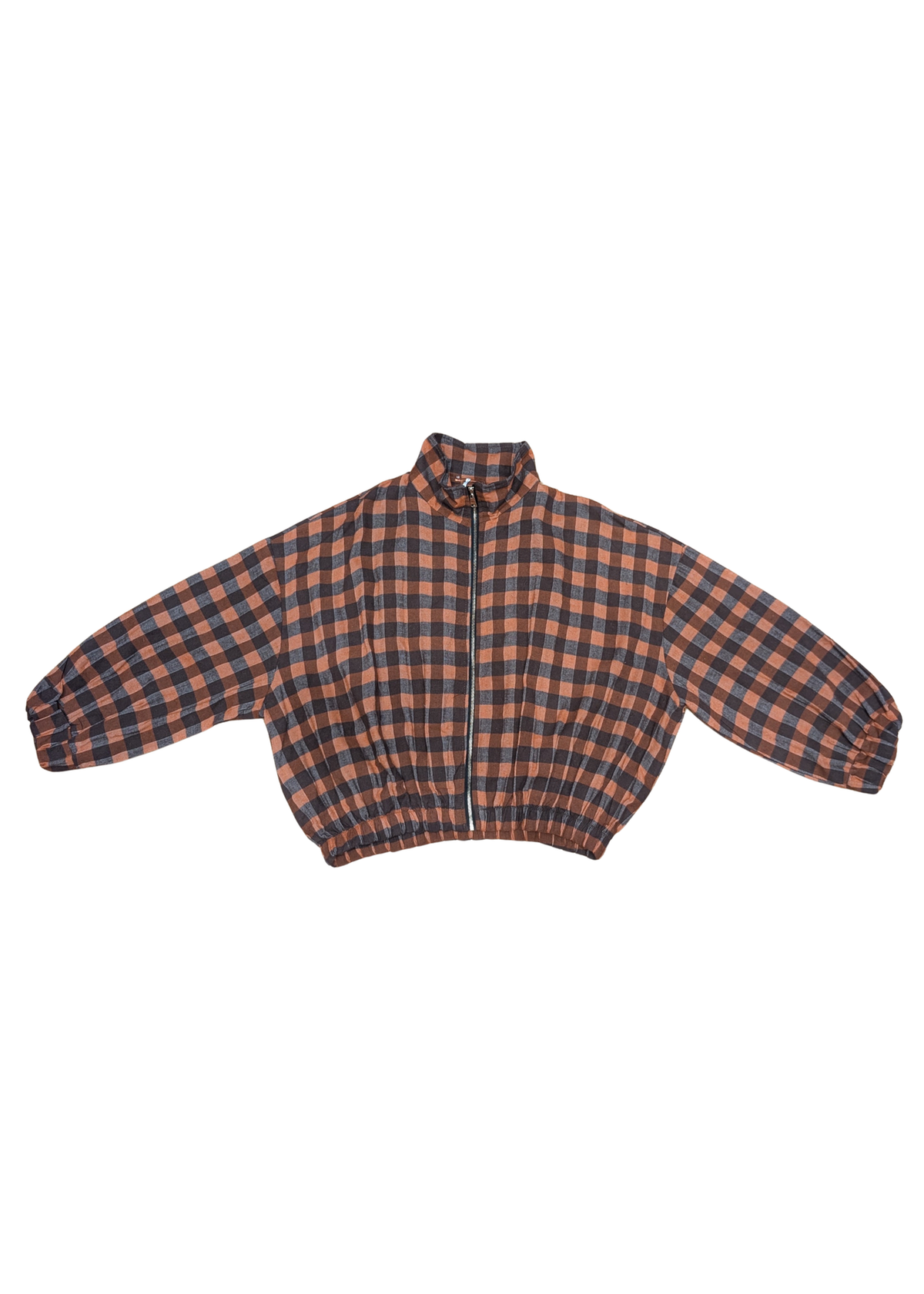 The Edit - Orange Check Oversized Jacket