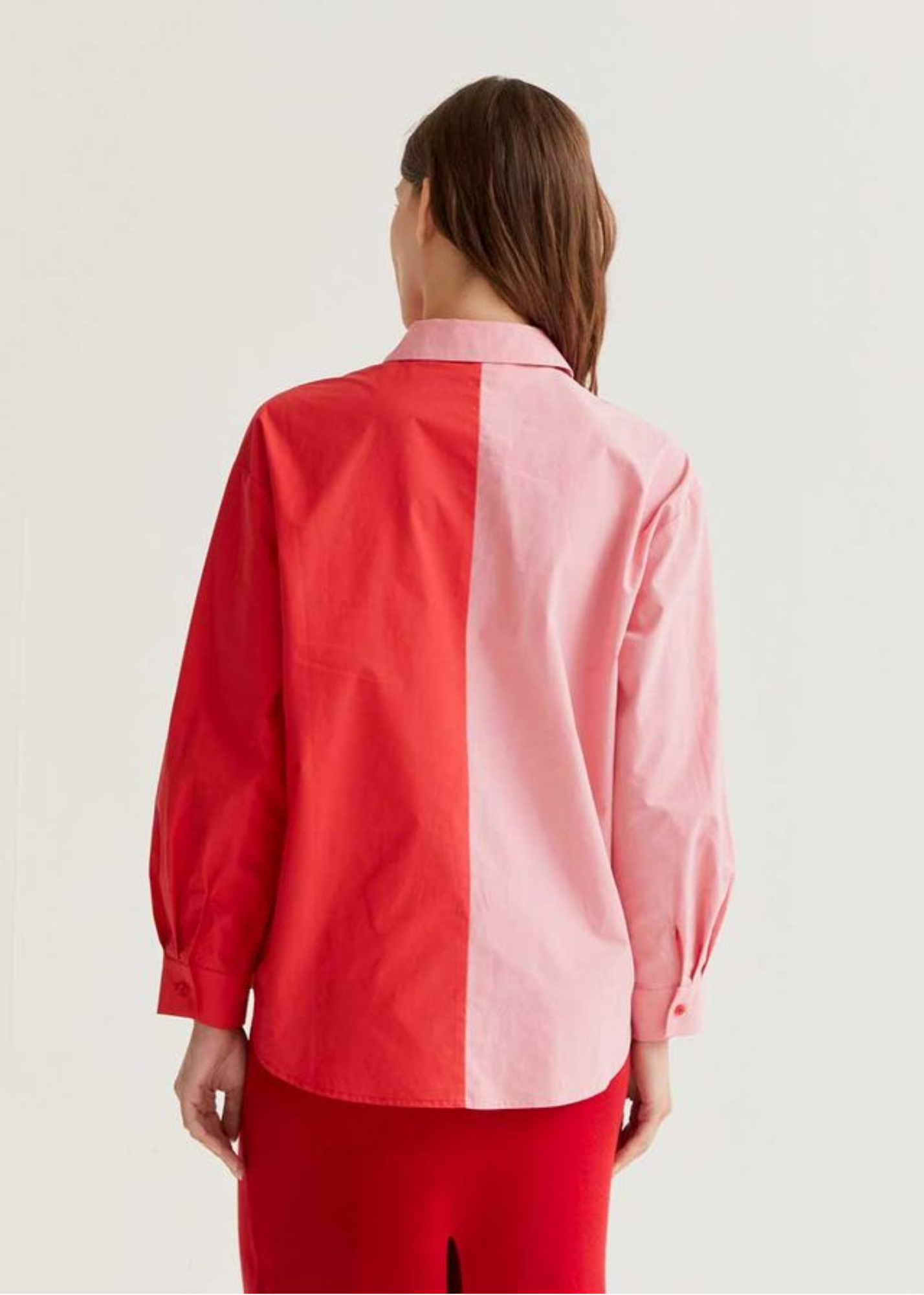 Compañia Fantastica - Pink and Red Contrast Shirt