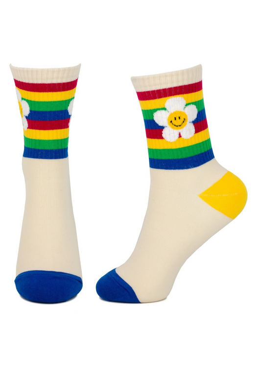 Joe Cool - Rainbow Flower Socks