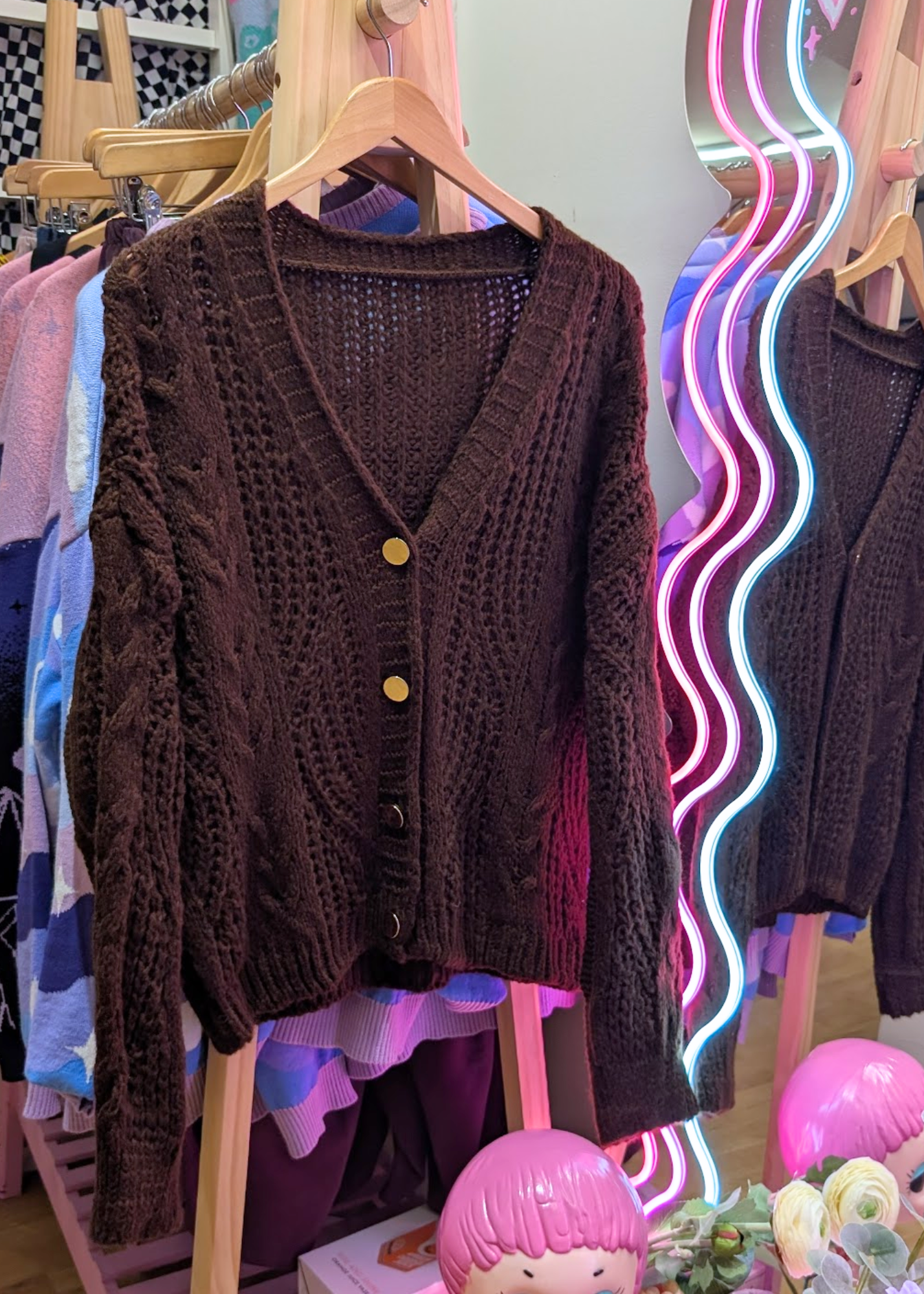 The Edit - Chocolate Brown Cardigan