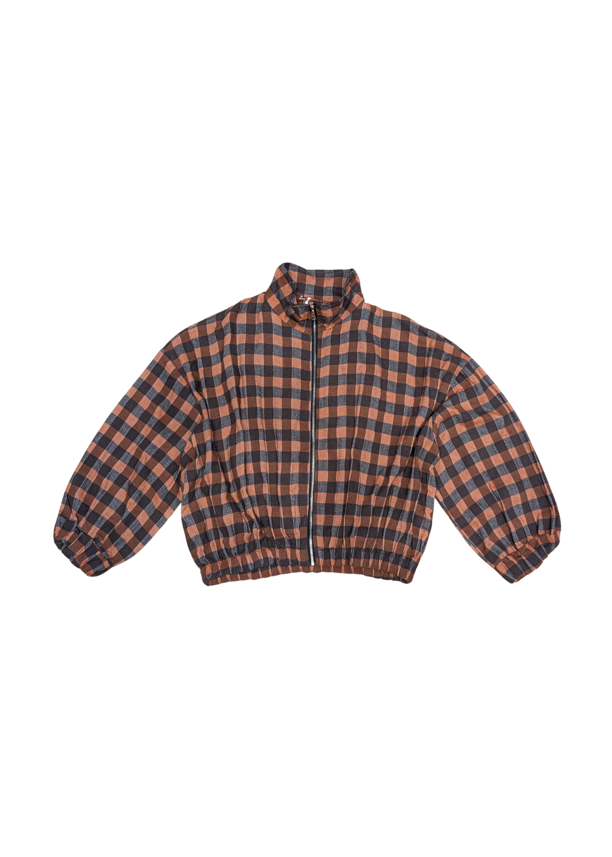 The Edit - Orange Check Oversized Jacket