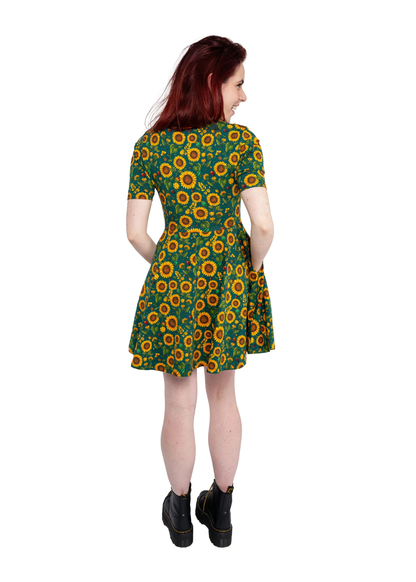 Rebel Romance - Sunflower Charity Fit & Flare Skater Dress