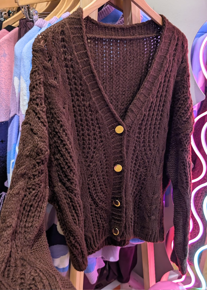 The Edit - Chocolate Brown Cardigan