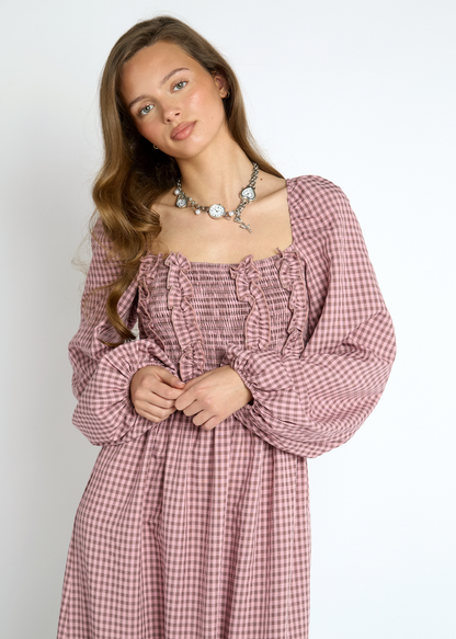 Daisy Street - Poet Pink Ruffle Maxi Dress