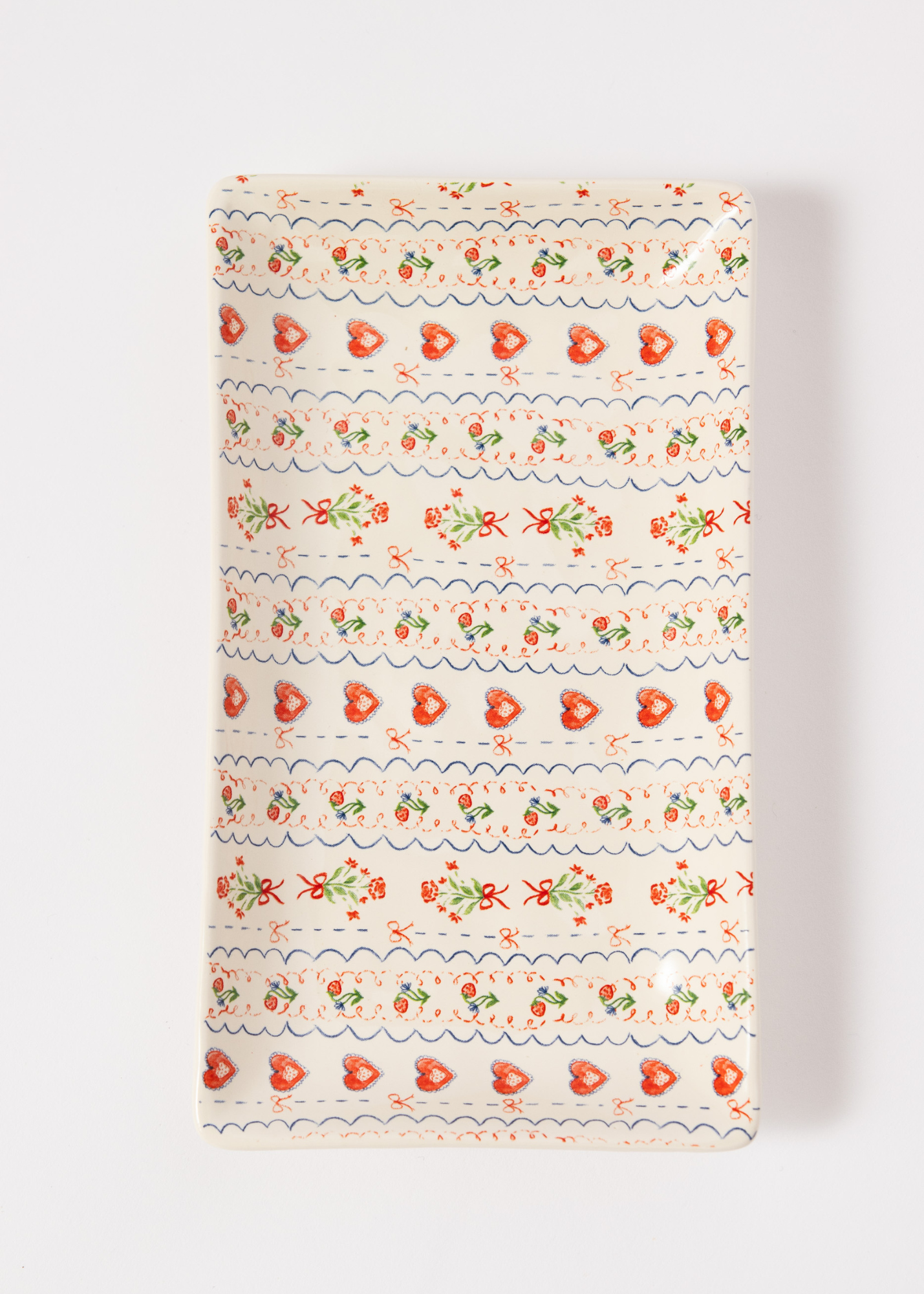Daisy Street - Heart Wallpaper Print Trinket Dish